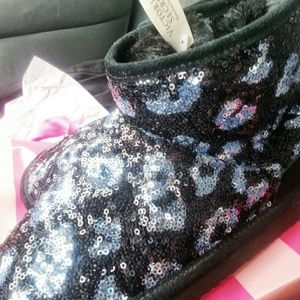 Cheetah bling booties, nwt